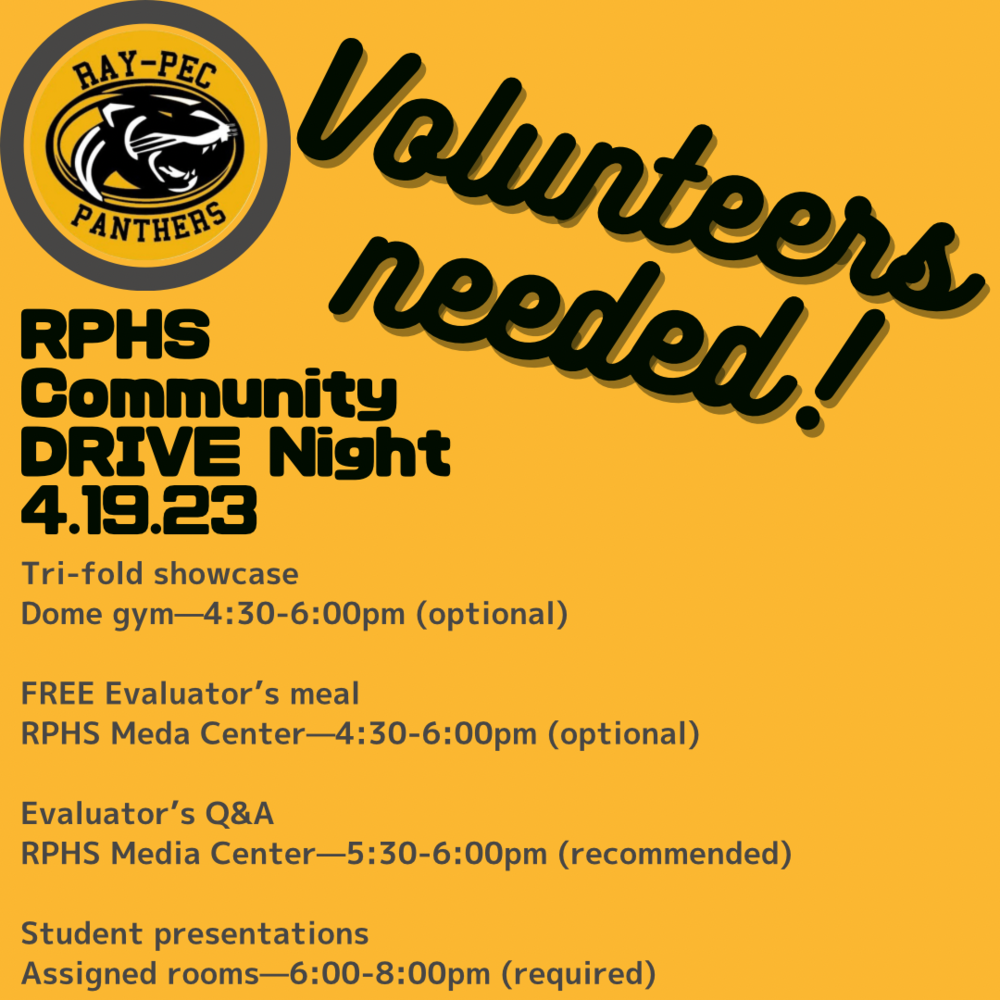 Graphic about Community DRIVE Night