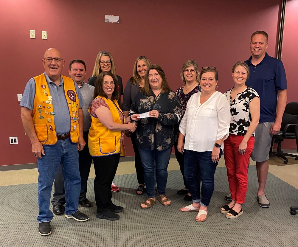 Lions Clubs donate to Ray-Pec Foundation