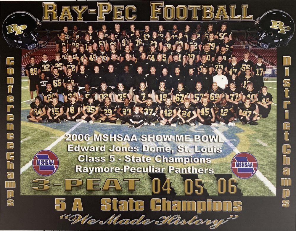 Group photo of 2006 RPHS football team