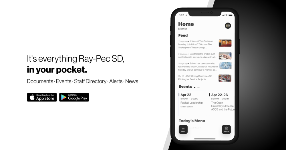 Ray Pec SD app marketing poster information