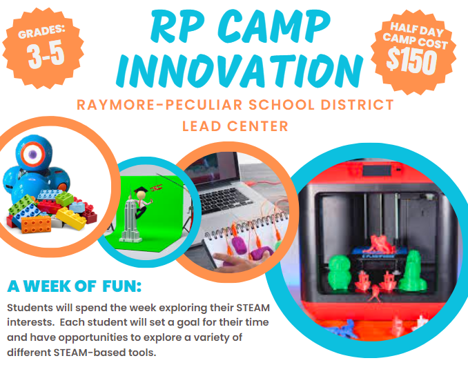 Graphic with the words: RP Camp Innovation