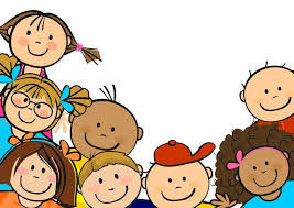 Cartoon of young children's faces