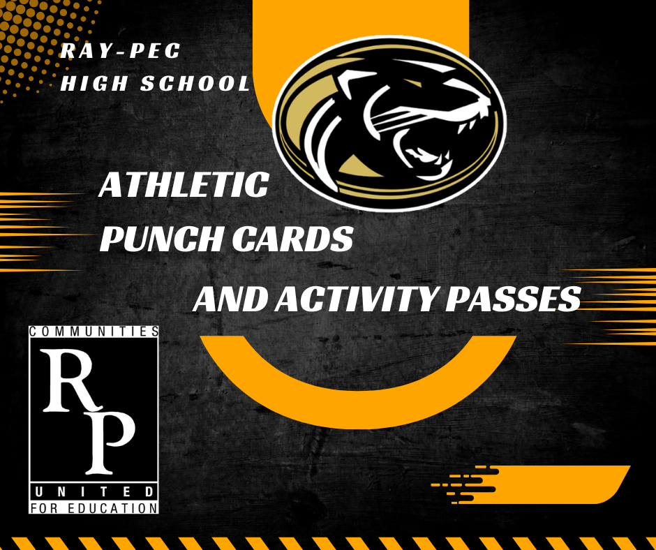 Ray-Pec graphic for Athletic Punch Cards and Activity Passes