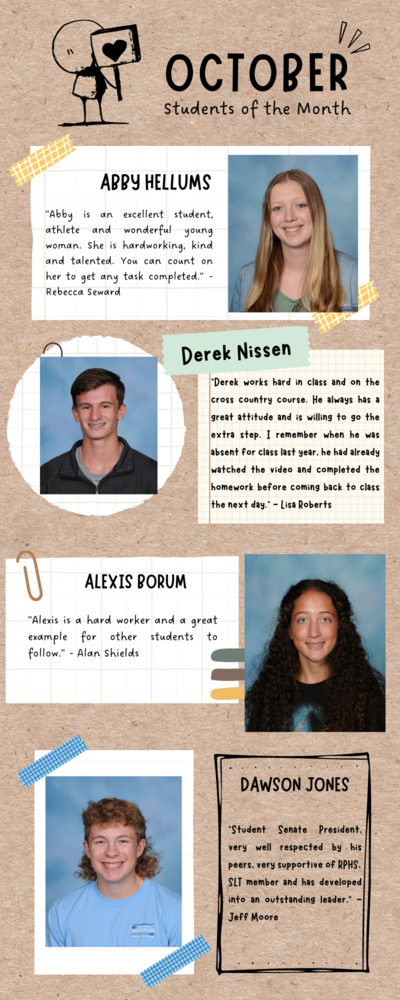 October 2022 Students of the Month