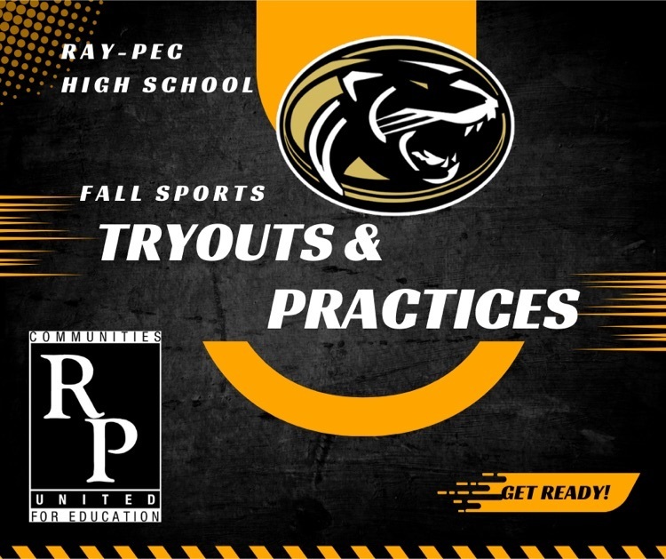 Fall activity tryout and practice schedules