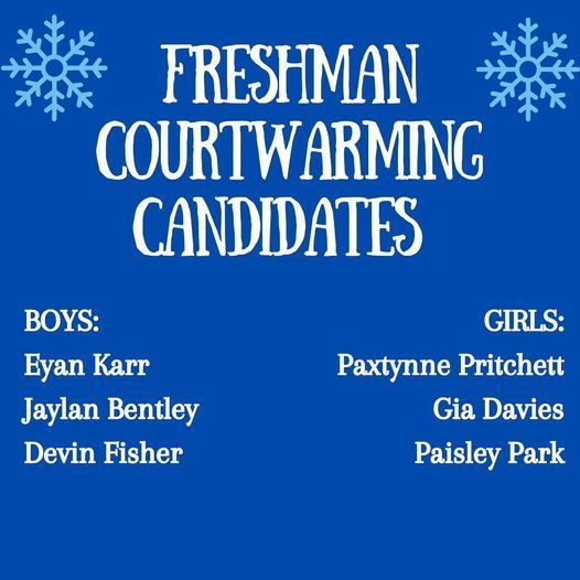 freshman courtwarming candidates