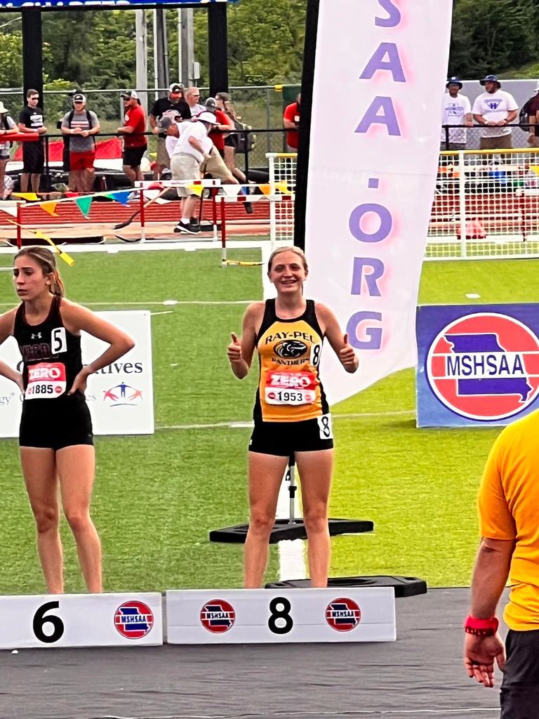 Ashlyn Smith won 8th place at state track meet