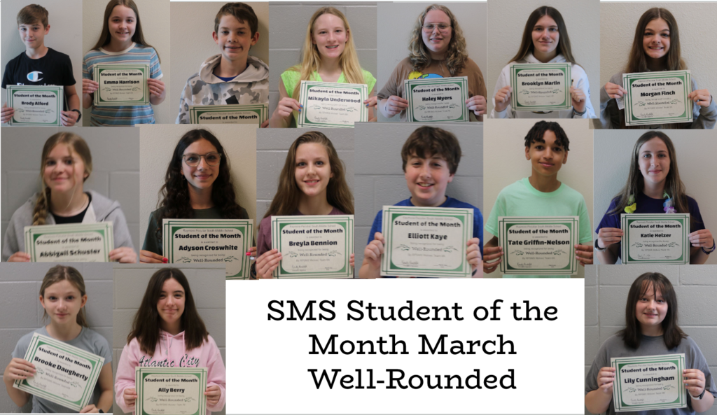 March students of the Month